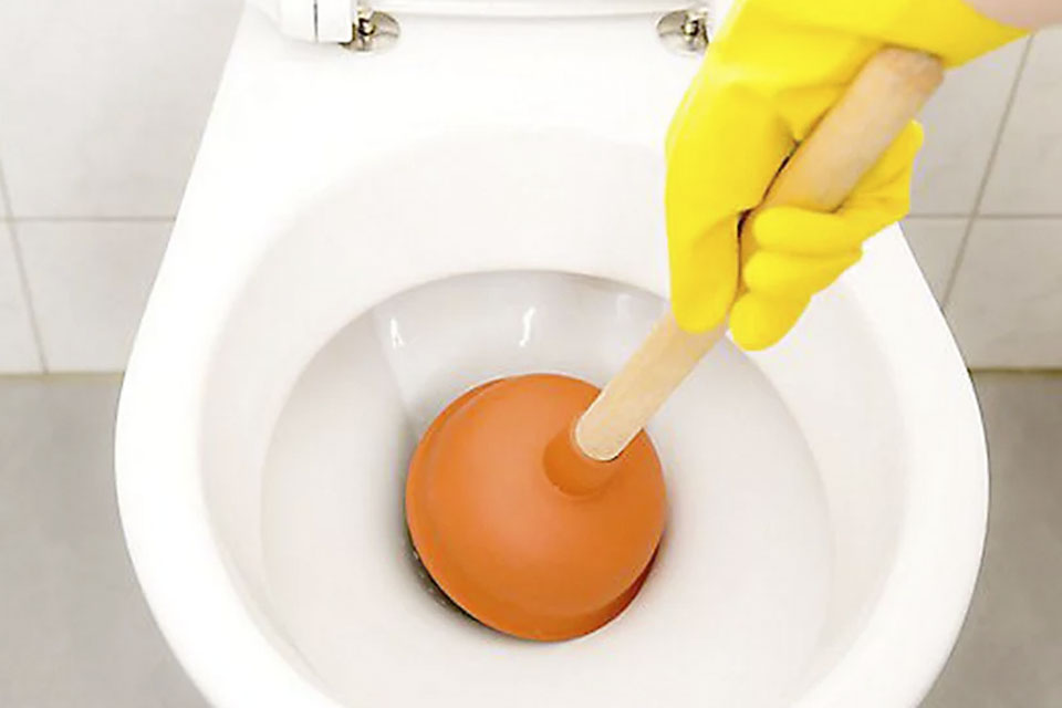 blocked toilet